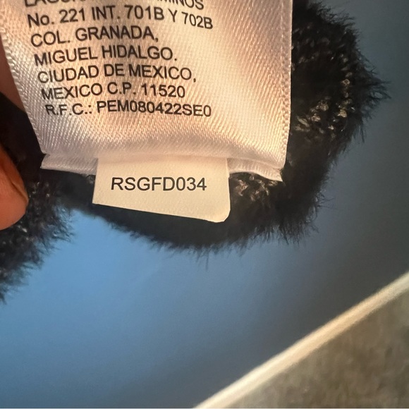 Ella Rafaella Womens Zebra Print Faux Hair Mock Neck Long Sleeve Sweater Medium - Picture 10 of 10